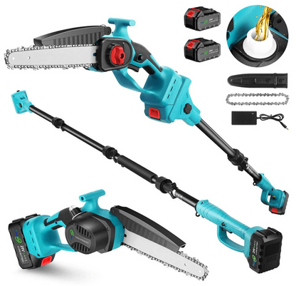 2 in 1 Cordless 15cm Chainsaw with Pole Saw