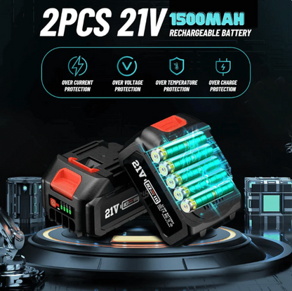 2 in 1 Cordless 15cm Chainsaw with Pole Saw